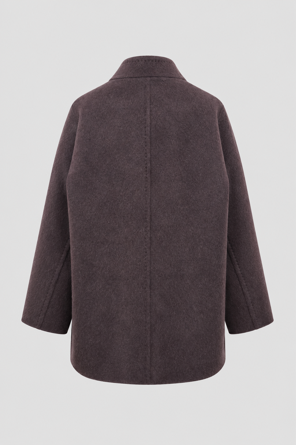 Drape Collar Midi Coat