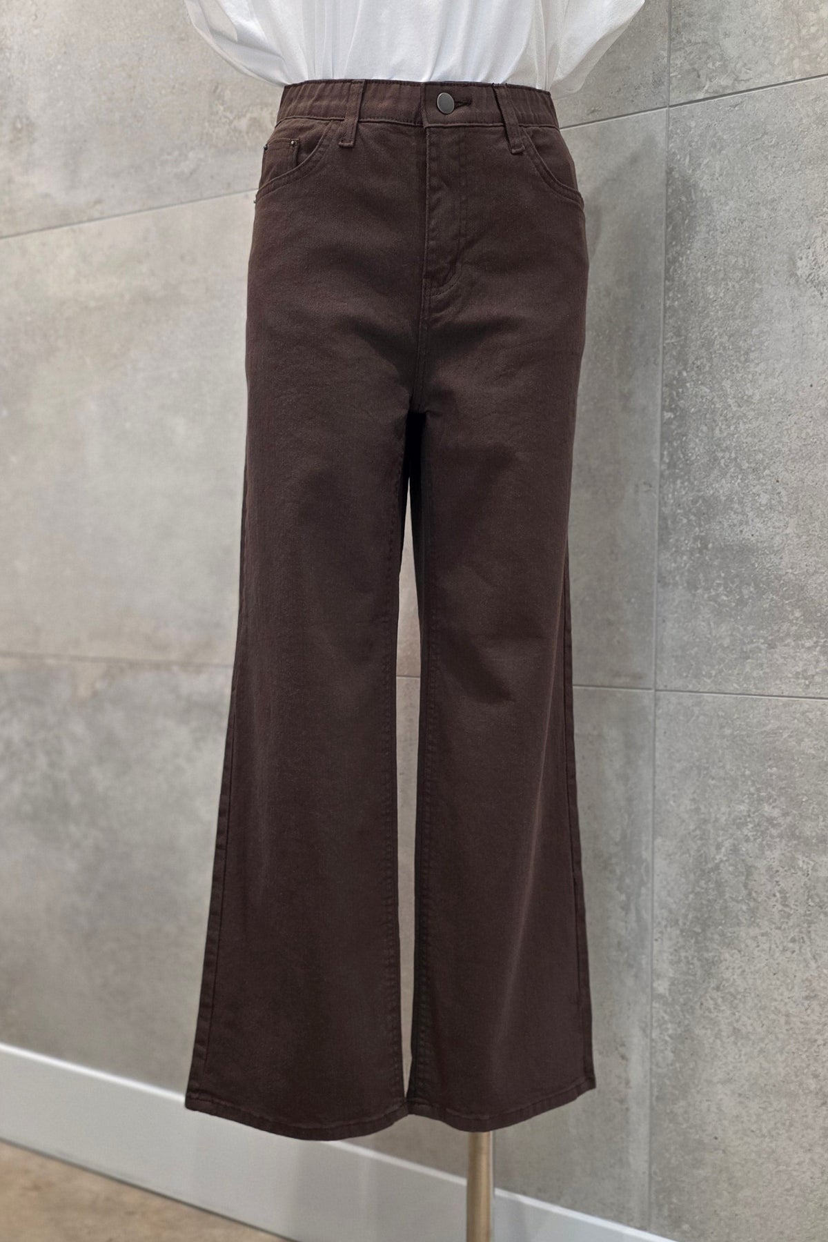 Yvette Cotton Stretch Wide Pants