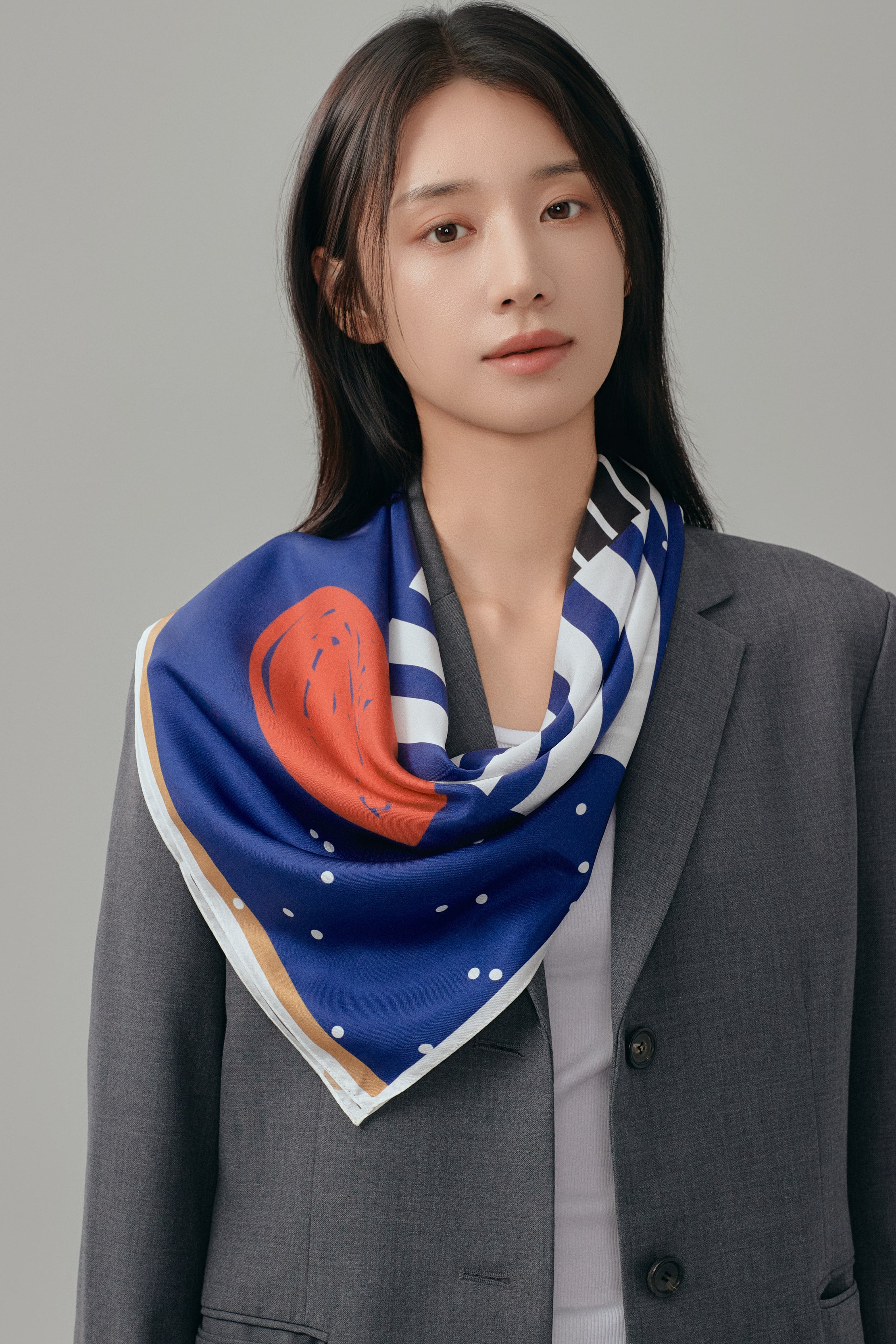 F??te Square Silk Scarf