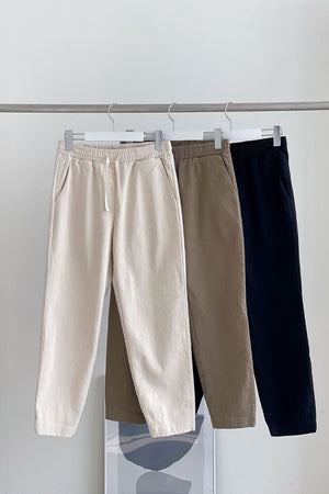 Cotton Blend Relaxed Fit Jogger Pants