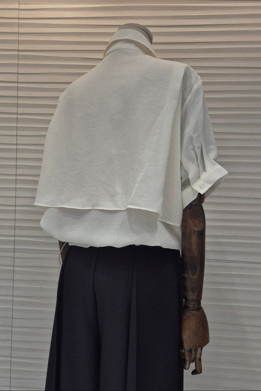Drawstring Cape Shirt