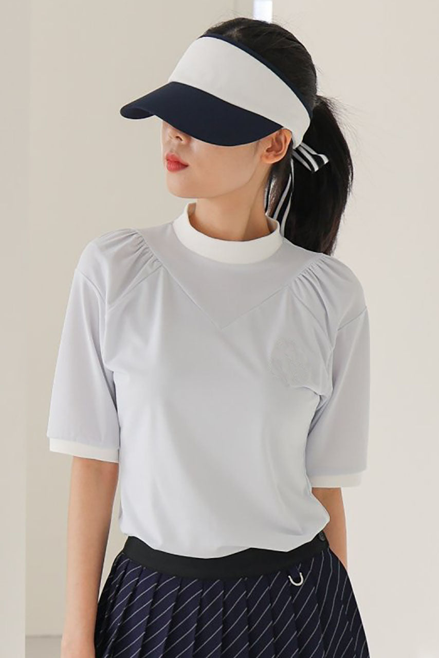 Color Blocked Ribbon Tie Performance Visor