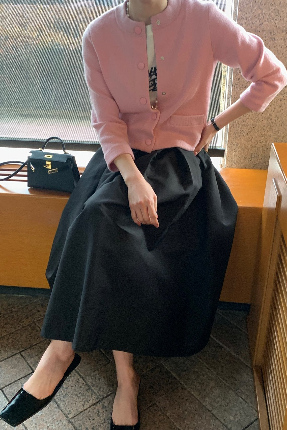 Snap Front Knit Cardigan