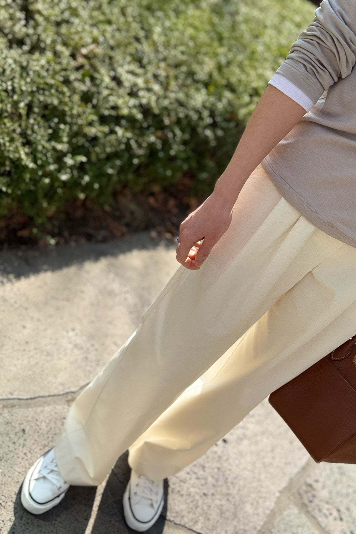 Nari Pintuck Semi Wide Pants