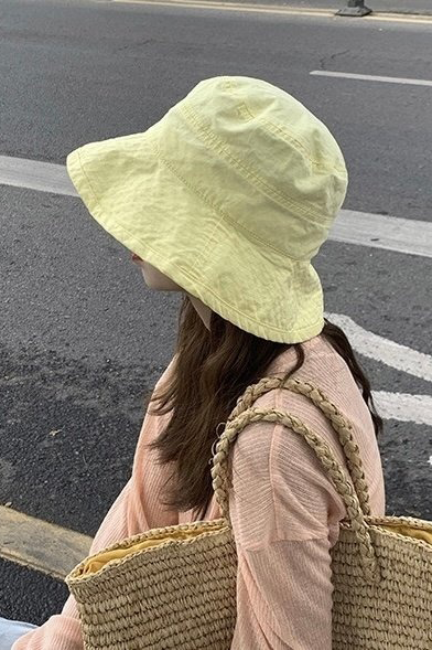 Cotton Wide Bucket Hat