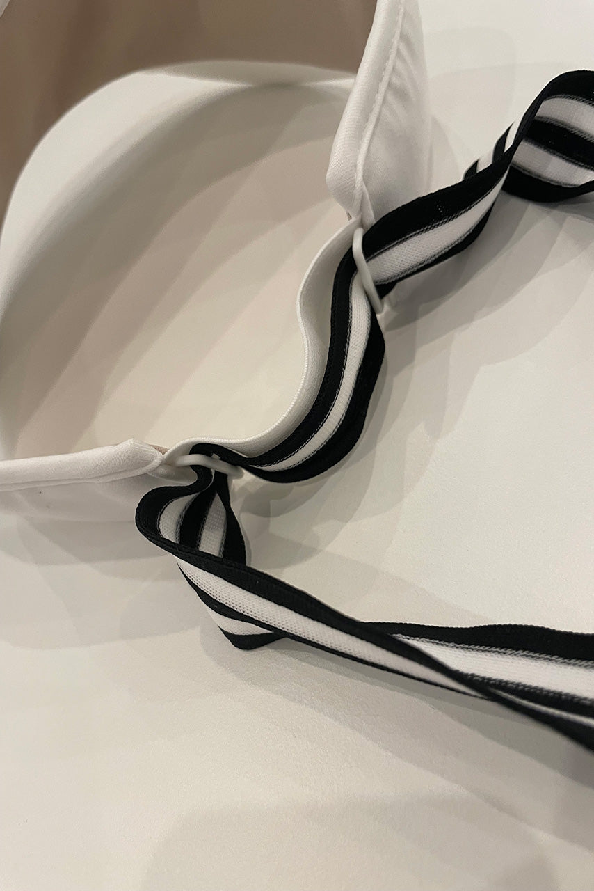 Color Blocked Ribbon Tie Performance Visor