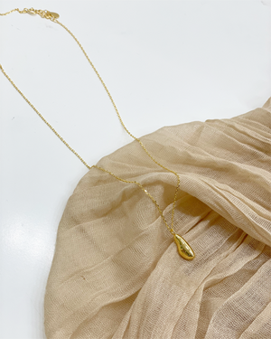 Gold Drop Pendant Necklace
