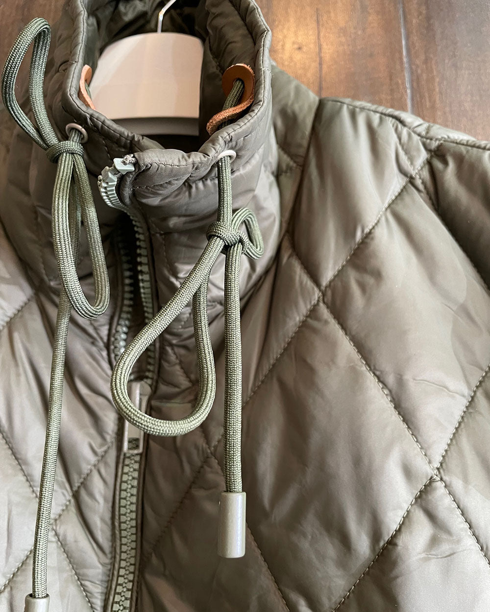 Diamond Quilted Oversized Vest Jacket